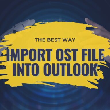 Import OST file into Outlook